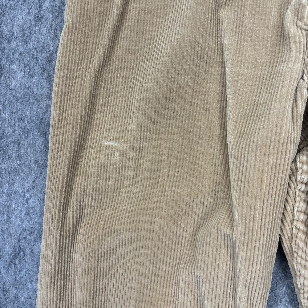 Vintage 1970s Levi's Corduroy Flare Pants 33x29 Tan Talon Zip USA Distressed - Picture 5 of 16